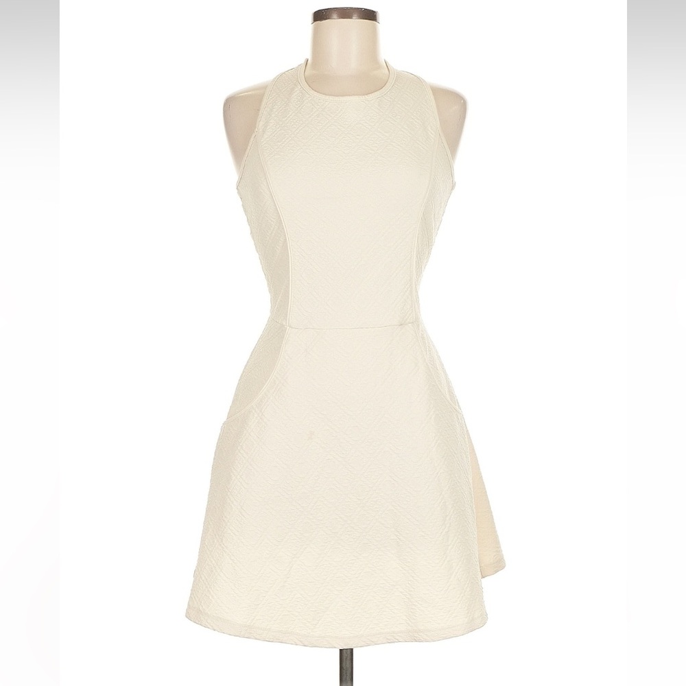 Ocean Drive Cream Open-Back Skater Dress | Summer Must-Have